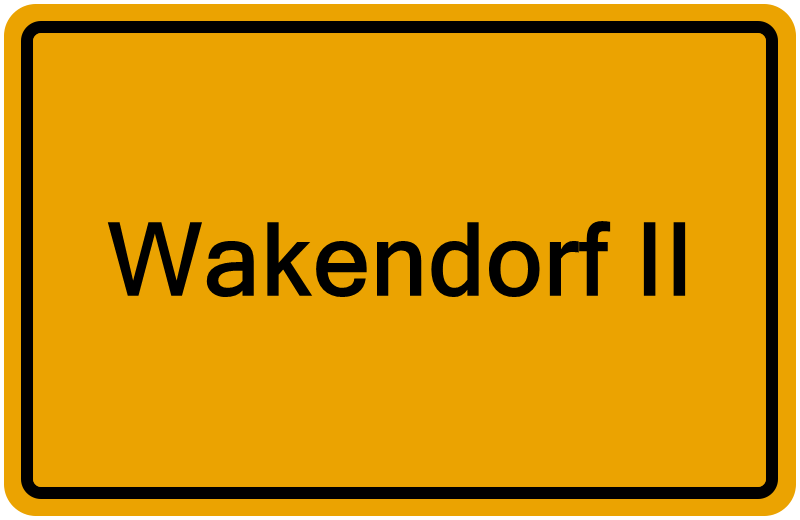Handelsregister Wakendorf II